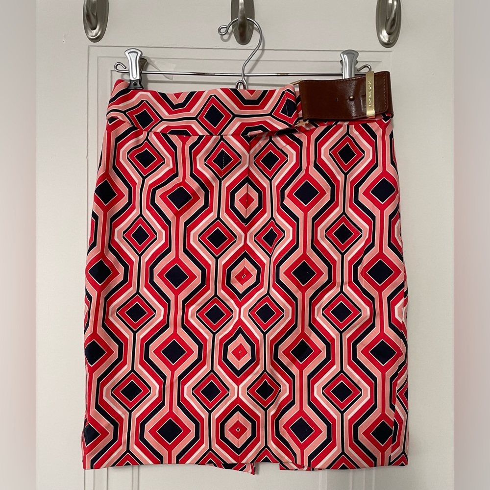 Michael Kors geometric print mini skirt